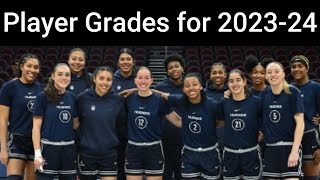 UConn  Players Grades 2023-24