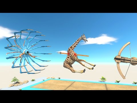 Tentacle Alien Catches Prey - Animal Revolt Battle Simulator