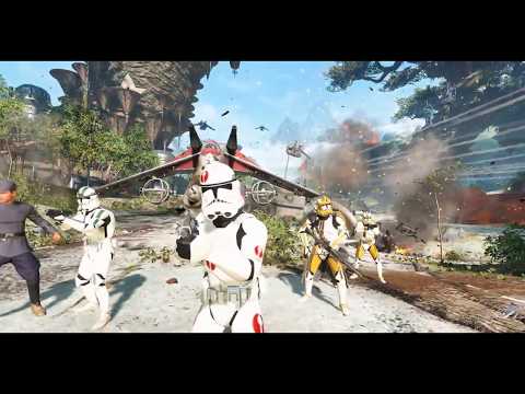Destroying Both MTT`S On Kamino - Star Wars Battelfront 2