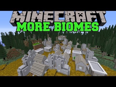 Minecraft: MORE BIOMES (100 BIOMES AND HUGE VILLAGES!) Mod Showcase