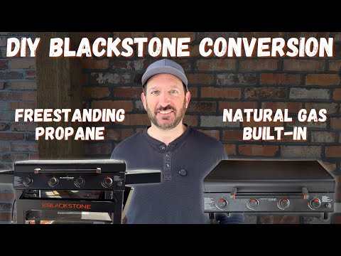 DIY Blackstone Griddle Conversion: From Freestanding Propane to Built-In Natural Gas! 🔥