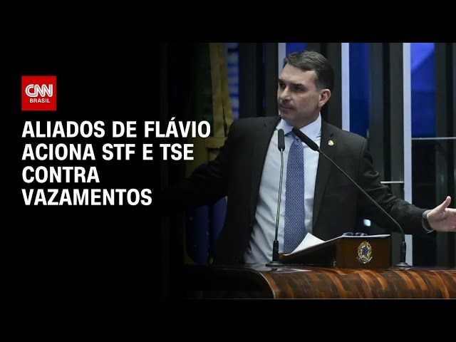 Aliado de Flávio aciona STF e TSE contra vazamentos | LIVE CNN