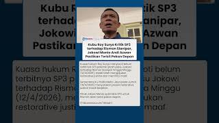 SP3 Rismon Sianipar Jadi Sorotan Kubu Roy Suryo, Andi Azwan Tegaskan Segera Terbit Pekan Depan