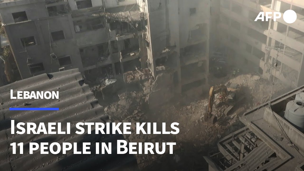 Israeli strike kills 11 people in central Beirut | AFP