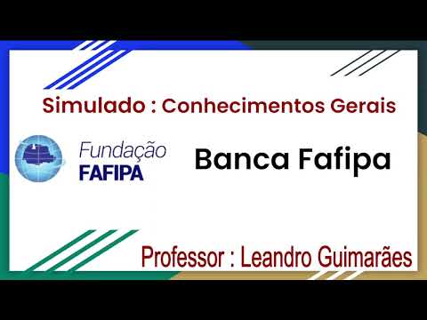 10 questões de concurso : banca Fafipa - Conhecimentos Gerais