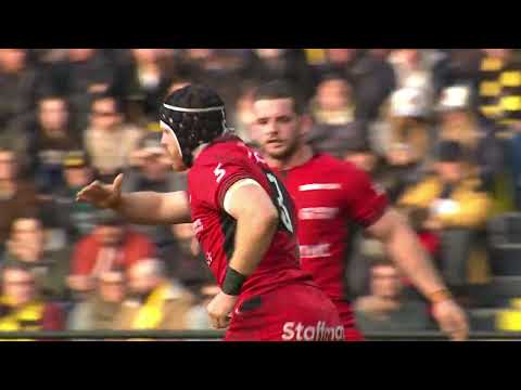 TOP 14 - Essai de Sam SIMMONDS (LOU) - Stade Rochelais - LOU Rugby