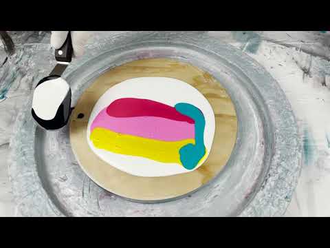 199. Sheleeart Australian Fluid Artist - Rainbow Tail Feather Gone Wrong