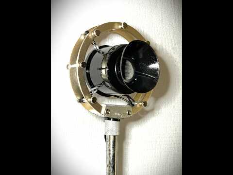 Vintage 1940's Customized Desktop Ring Microphone, working, tall, hear sample imagen 8