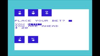 Blackjack (Sean and Jack Kruuv) for the Commodore VIC-20 / Commodore VC-20