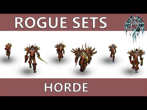 WOW Classic: Rogue Horde all Sets and Animations