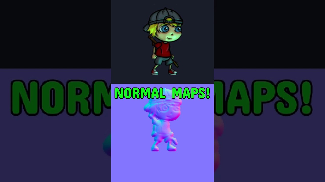 Unity Normal Maps Tutorial (Quick Method) - #indiedev #gamedev #unity