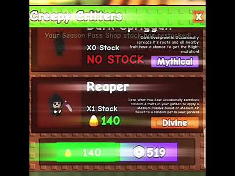 reaper on stock but i can't buy it bc i have 138candy corn🥲 #unfrez #like #fypシ゚viral #roblox