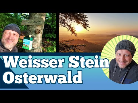 Weisser Stein Osterwald im Sonnenaufgang - Wandern Kloster Wülfinghausen - der Weisse Stein von oben