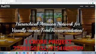 Hierarchical Attention Network for Visually aware Food Recommendation