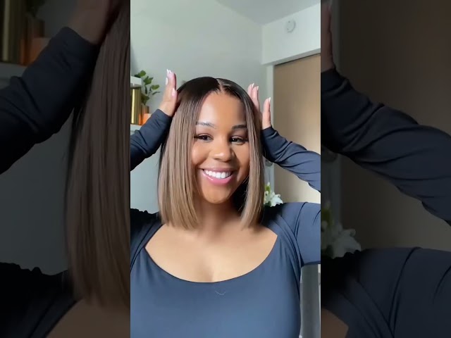 Vídeo relacionado con Bob Wigs Lace Front Human Hair Wig 13x4 Lace Front Wigs Brazilian Straight Bob Wig Human Hair Bob Lace Front Wigs 180% Density Short Bob Wigs for Black Women Natural Colour (16 inch)