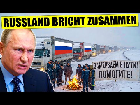 Ende Russlands, Panik in Moskau – 10.000 Lkw im 100-km-Stau legen das Land lahm