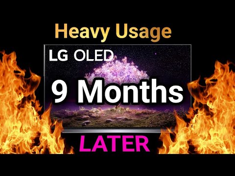 LG C1 Burn-in Test 9 Months Later