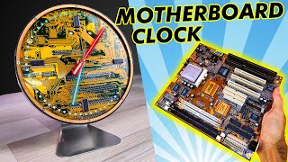 how to make a clock with a old motherboard