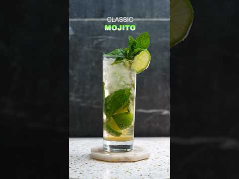 Classic Mojito! Original Recipe 🍃🍹#mojito #cocktails #drink #cocktail #bar #cocktailrecipe