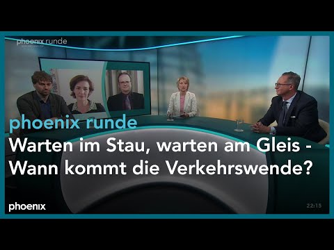 phoenix runde: Warten im Stau, warten am Gleis - Wann kommt die Verkehrswende?