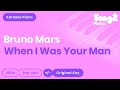 Bruno Mars - When I Was Your Man (Karaoke Piano)