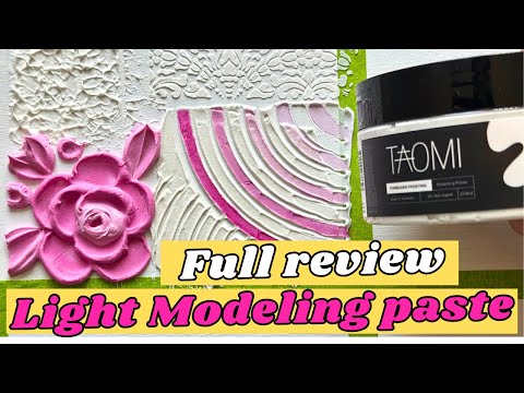 Modeling paste painting | Taomi forbidden frosting review | Modeling paste art