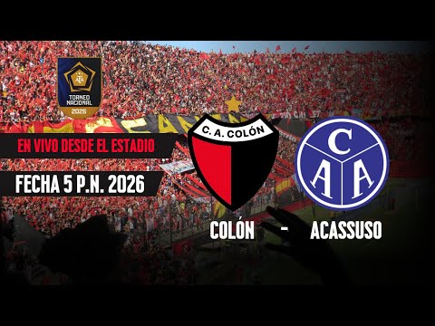 🔴EN VIVO🔴 Colón vs Acassuso Primera Nacional 2026