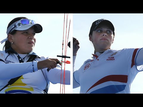 Alejandra Usquiano v Albina Loginova – compound women's semifinal | Paris 2013 World Cup Final