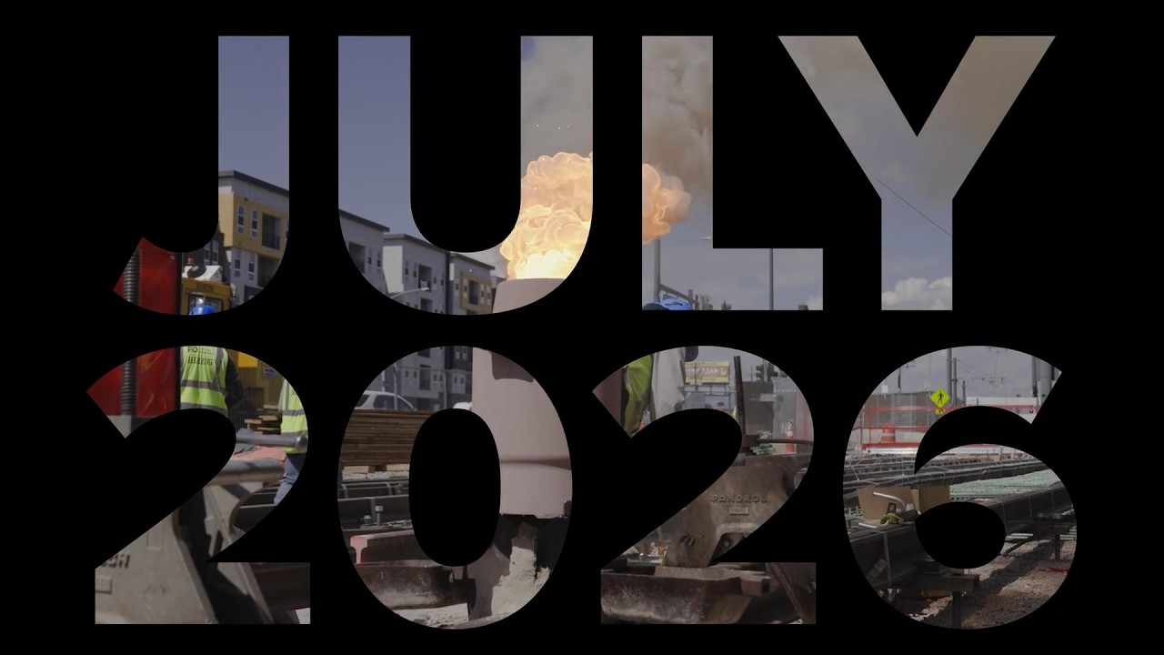 Thumbnail for embedded video: VIDEO: Downtown Rail Reconstruction Project July 2026 Construction Update