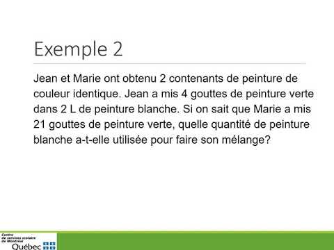 Résoudre une situation proportionnelle à l'aide d'un graphique - Mathématique au secondaire