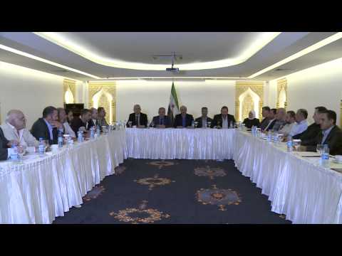 بيان قادة الجبهات والمجالس العسكرية بحضور الجربا رئيس الائتلاف السوري المعارض...