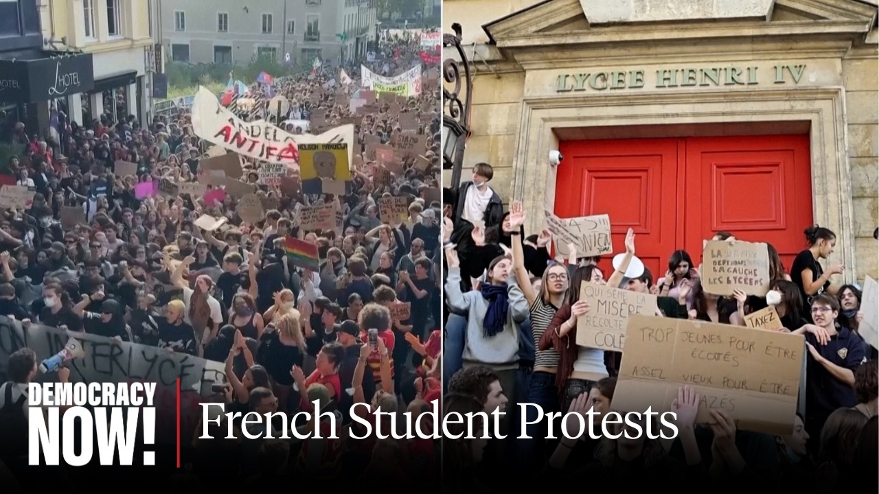 French high school students blockade nearly 2,000 schools over funding and inequality