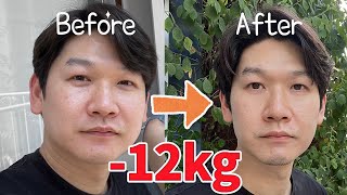 2ヶ月で-12キロのダイエットに成功した40代韓国人夫【日韓夫婦】