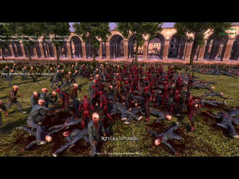 1,300 Deadpool vs 29,000 Runner Zombies Ultimate Epic Battle Simulator