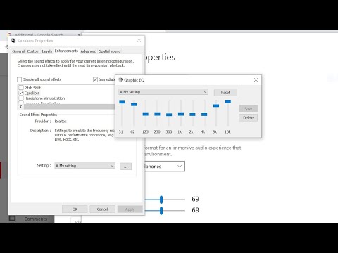 Windows 10 built in Equalizer for YouTube and everything