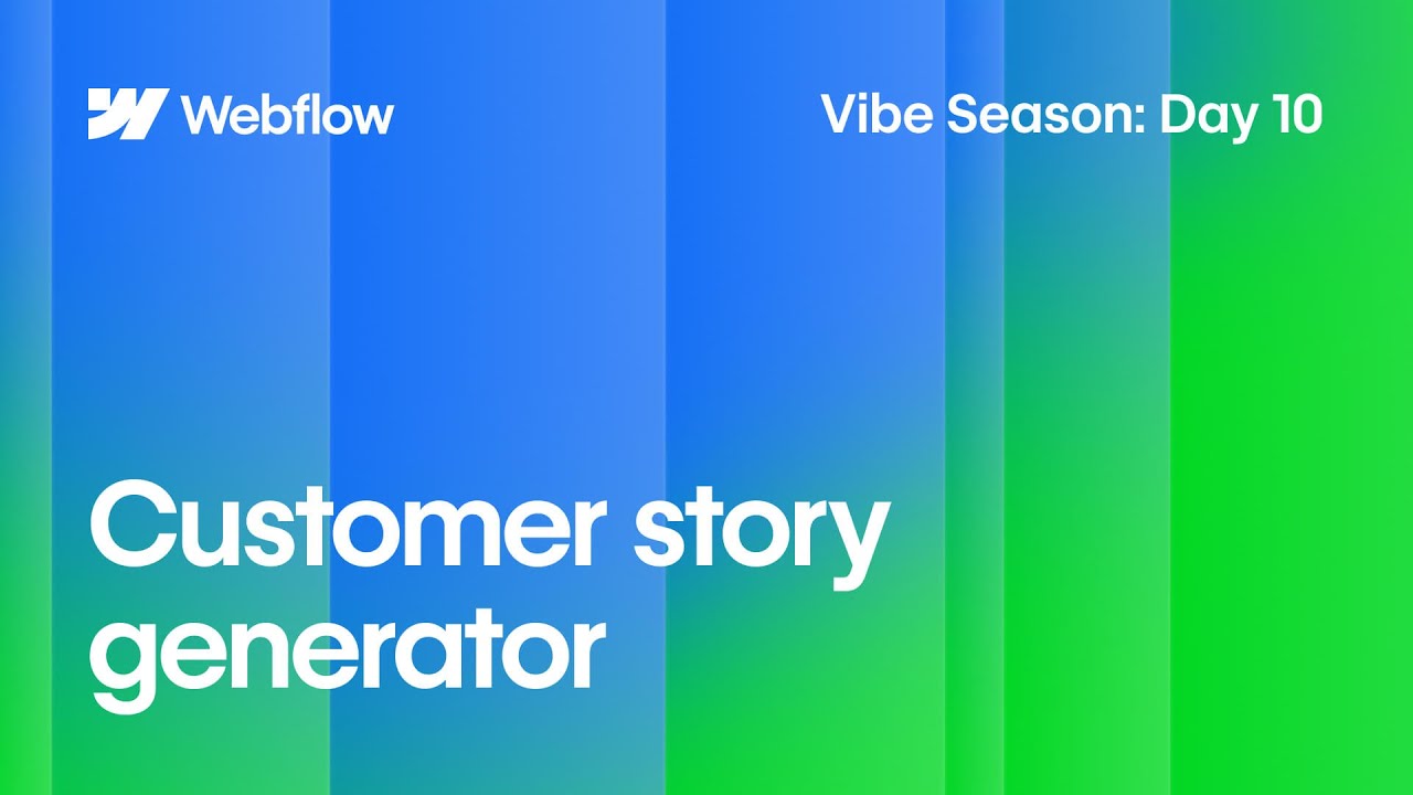 Customer story generator