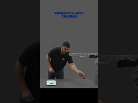 Perfectly Elastic Collision #physics #physicsexperiment #elasticcollision #experiment #education