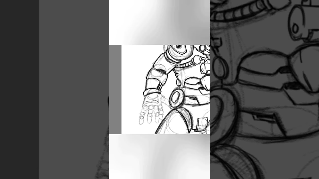 Retro Scifi Armor Concept #shorts #scifi #conceptart