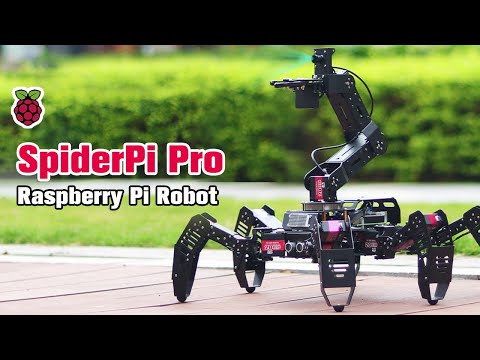 ROBOT DE CONSTRUCTION ET PROGRAMMATION HEXAPODE HIWONDER SPIDERPI PRO AVEC BRAS ROBOTIQUE AI VISION RASPBERRY PI 4B 4 GO_7