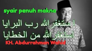 Download lagu KH Abdurrahman Wahid Syair penuh makna... mp3