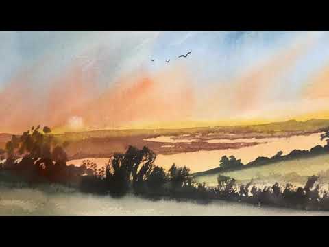 Thumbnail of Burnham Estruary, Essex. (watercolour demonstration) Thumbnail of Burnham Estruary, Essex. (watercolour demonstration)