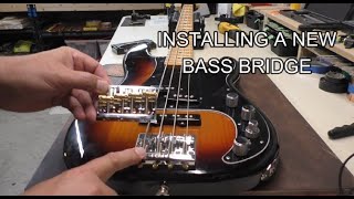 Installing a New Bass Bridge with Brass Saddles