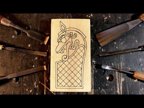 Carving a Viking Design with Hand Tools - Tutorial