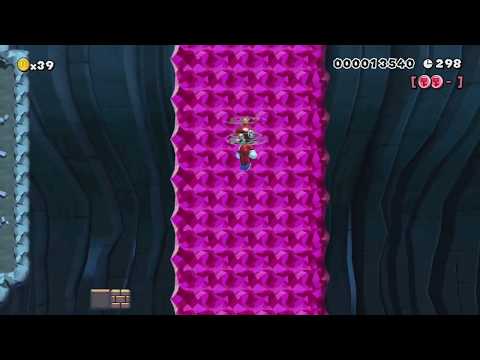 NewerSMBU 2-1 Crystalbats Grotto by SMMB219 - Super Mario Maker - No Commentary 1bo