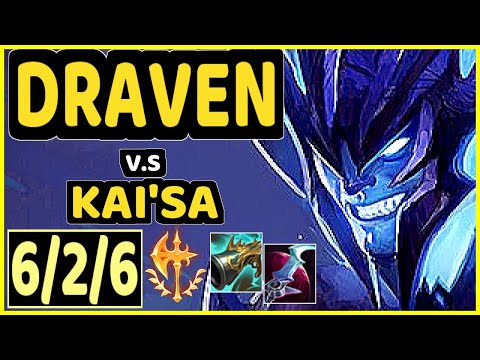 PADDEN (DRAVEN) vs KAI'SA - 6/2/6 KDA BOTTOM ADC GAMEPLAY - EUW Ranked DIAMOND