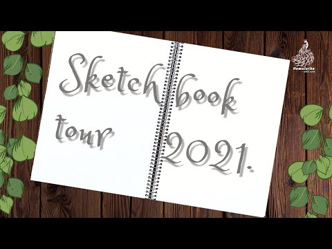 Sketchbook tour 2021 || Henna Sketchbook flip through 2021 || Hemalatha -with Love