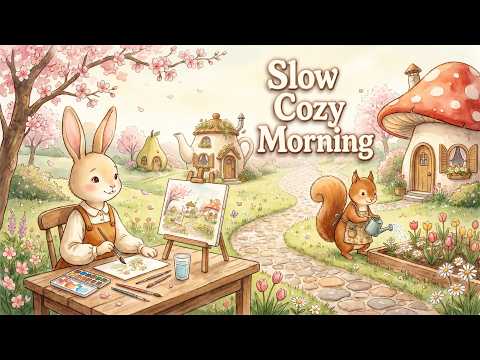 A Slow Cozy Morning 🌞 | Peaceful Storybook Music for Focus & Study
