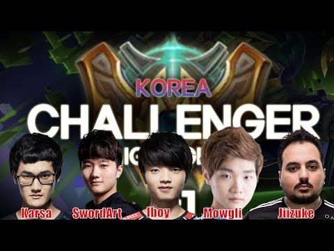 【英雄聯盟】RNG Karsa, SNG SwordArt vs IBoy, VIT Mowgli, VIT Jiizuke Korea Challenger 2018