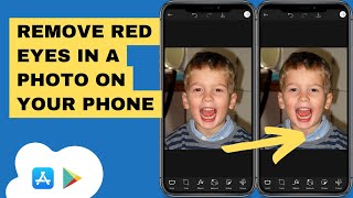 ✅ How to Remove RED EYES in a Photo on YOUR PHONE