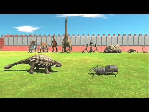 HERBIVORE DINOSAURS VS GIANT INVERTEBRATES Tournament - Animal Revolt Battle Simulator